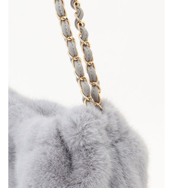 any SiS「フェイクファーチェーン トートバッグ」|ショルダー・メッセンジャー|