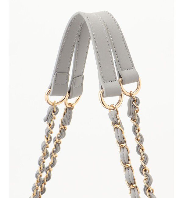 any SiS「フェイクファーチェーン トートバッグ」|ショルダー・メッセンジャー|