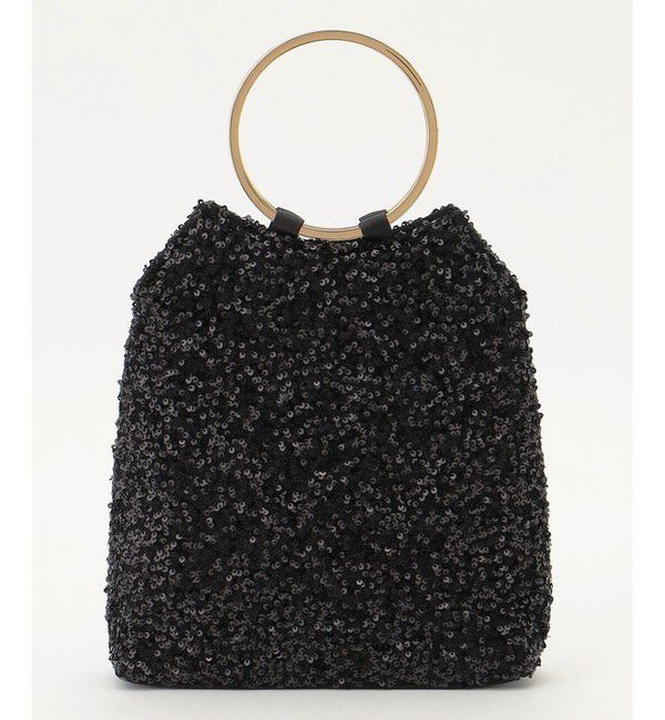 ANY SIS「【2WAY】リングメタルスパンコール ショルダーバッグ」|ショルダー・メッセンジャー|ブラック系