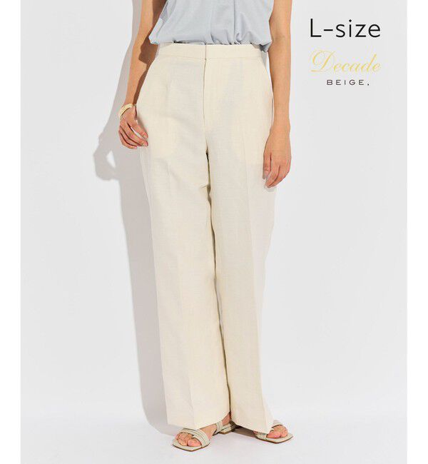 BEIGE,「【L-size】CAROLE / ワイドパンツ」|その他|Ecru