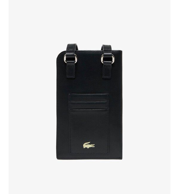 LACOSTE「レザースマホポーチ」|ショルダー・メッセンジャー|