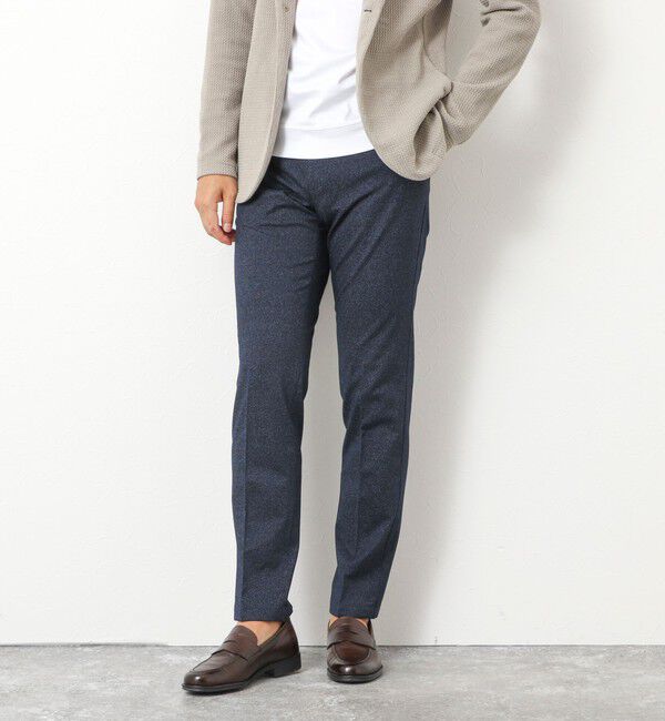 NOLLEY'S goodman「《ビジカジ対応》ハイゲージ 撚り杢 ツイルスリムフィット 25AW」|チノ|