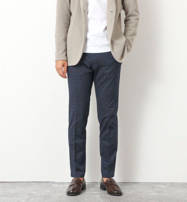 NOLLEY'S goodman「《ビジカジ対応》ハイゲージ 撚り杢 ツイルスリムフィット 25AW」|チノ|