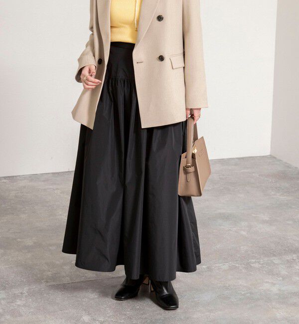 NOLLEY'S sophi「ウォッシャブルメモリータフタロングスカート」|スカート|