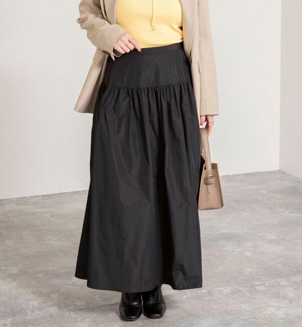 NOLLEY'S sophi「ウォッシャブルメモリータフタロングスカート」|スカート|