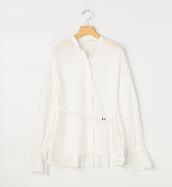 NOLLEY'S sophi「ウォッシャブルドレープポプリンバックプリーツシャツ」|シャツ・ブラウス|