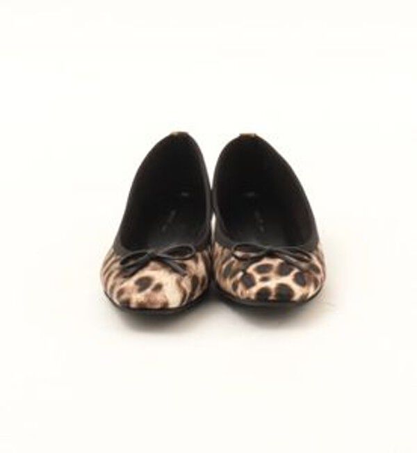 NOLLEY'S「【NOLLEYS/ノーリーズ】スクエアトゥレオパードバレエシューズ」|バレエシューズ|