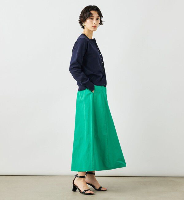 NOLLEY'S「《手洗い可能》コットンテックスクルーネックカーディガン」|カーディガン|