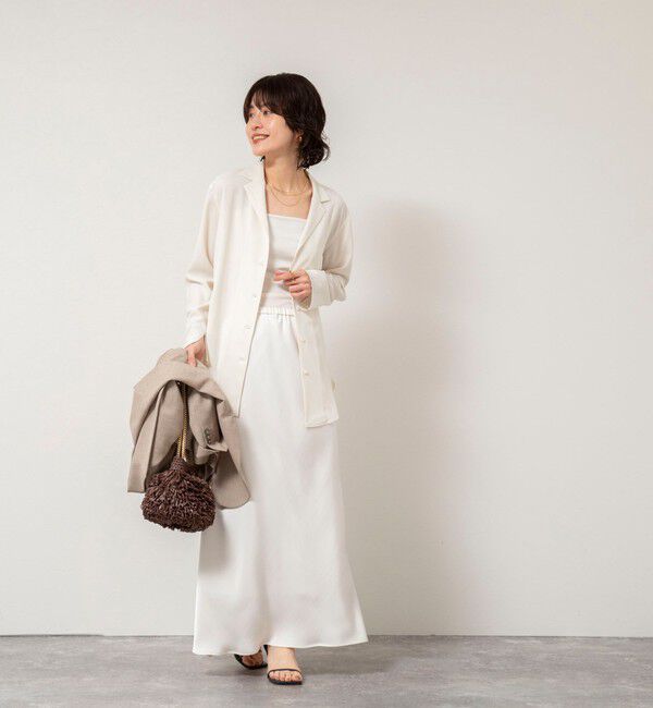 NOLLEY'S sophi「ドレープツイルオープンカラーシャツ」|シャツ・ブラウス|