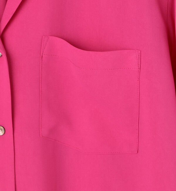 NOLLEY'S sophi「ドレープツイルオープンカラーシャツ」|シャツ・ブラウス|