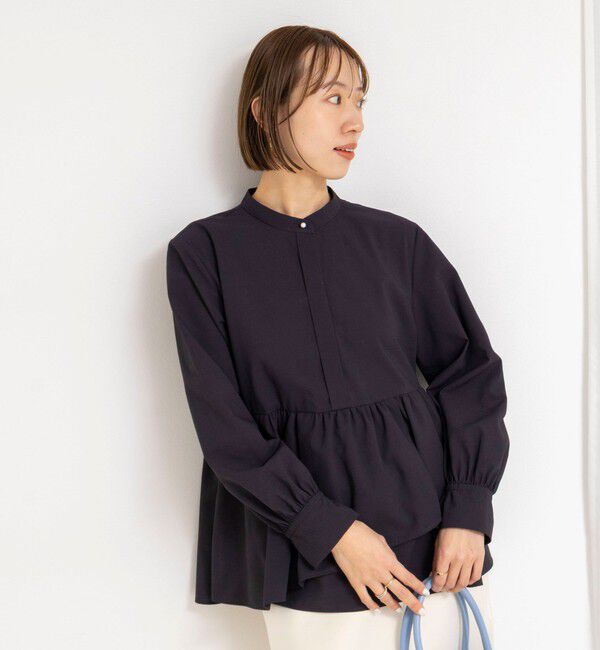 NOLLEY'S「ウォッシャブルイレギュラーヘムブラウス」|シャツ・ブラウス|