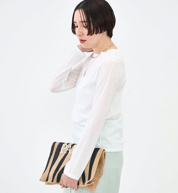 NOLLEY'S「ウォッシャブル綿ナイロンシアーロンＴ」|Tシャツ・カットソー|