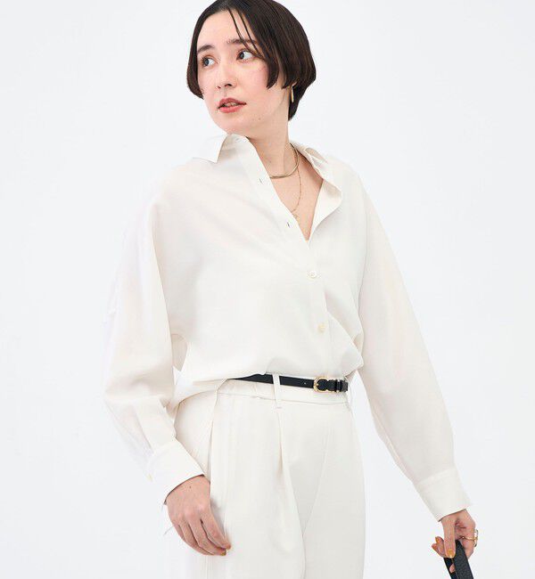 NOLLEY'S sophi「NEW morisachi《セットアップ対応》ウォッシャブルストレッチツイルドルマンシャツ」|シャツ・ブラウス|