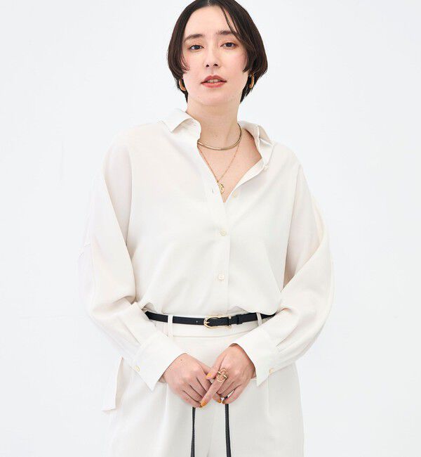 NOLLEY'S sophi「NEW morisachi《セットアップ対応》ウォッシャブルストレッチツイルドルマンシャツ」|シャツ・ブラウス|