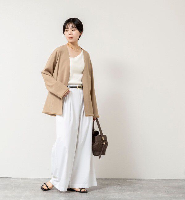 NOLLEY'S「ウォッシャブルFRINGE LIGHT JACKET」|ノーカラージャケット|