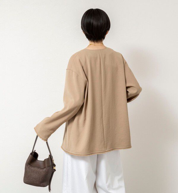 NOLLEY'S「ウォッシャブルFRINGE LIGHT JACKET」|ノーカラージャケット|