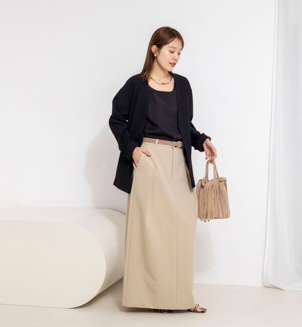 NOLLEY'S「ウォッシャブルFRINGE LIGHT JACKET」|ノーカラージャケット|