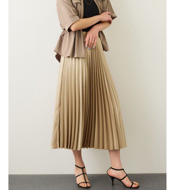 ROPE「シャイニープリーツスカート/イージーケア」|スカート|