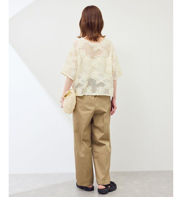 Rope&rsquo;Picnic「メッシュコード刺繍プルオーバー」|Tシャツ・カットソー|