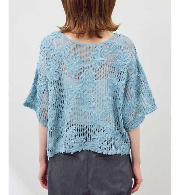 Rope&rsquo;Picnic「メッシュコード刺繍プルオーバー」|Tシャツ・カットソー|