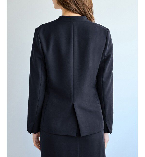 Rope&rsquo;Picnic「360&deg;ウルトラストレッチ ノーカラージャケット/UVカット・花粉ガード・入卒式・セットアップ対応」|ノーカラージャケット|