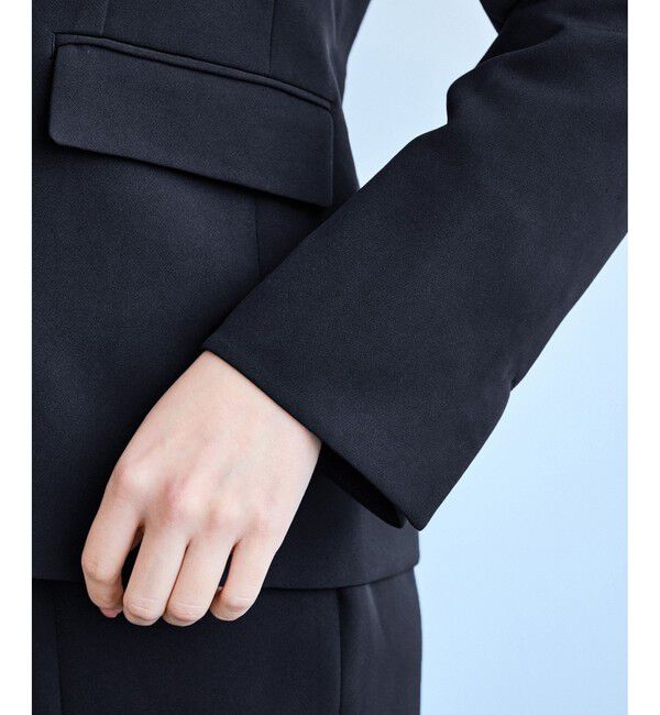 Rope&rsquo;Picnic「360&deg;ウルトラストレッチ ノーカラージャケット/UVカット・花粉ガード・入卒式・セットアップ対応」|ノーカラージャケット|