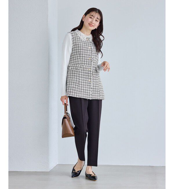 Rope&rsquo;Picnic「【WEB限定カラー】ツイード金ボタンジレベスト/セレモニー対応・リンクコーデ」|ベスト・ジレ|