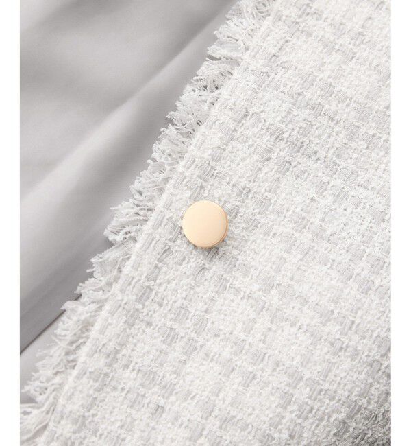 Rope&rsquo;Picnic「【WEB限定カラー】ツイード金ボタンジレベスト/セレモニー対応・リンクコーデ」|ベスト・ジレ|