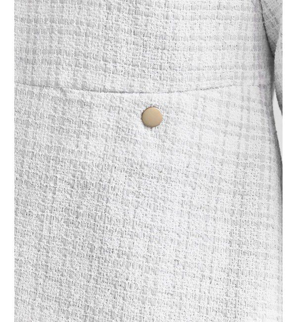 Rope&rsquo;Picnic「【WEB限定カラー】ツイードフレアジャケット/入卒式・セレモニー対応・リンクコーデ」|ノーカラージャケット|