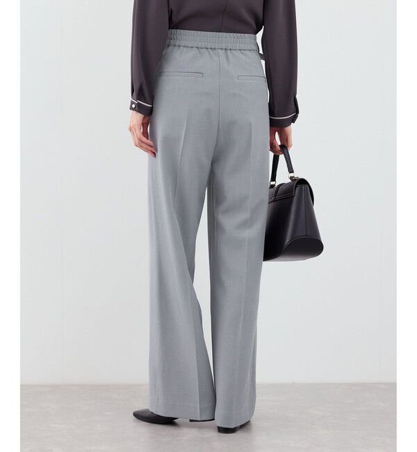 Rope&rsquo;Picnic「【WEB限定・丈長め】クリアツイルサイドベルトワイドパンツ/入卒式・セレモニー・セットアップ対応」|チノ|