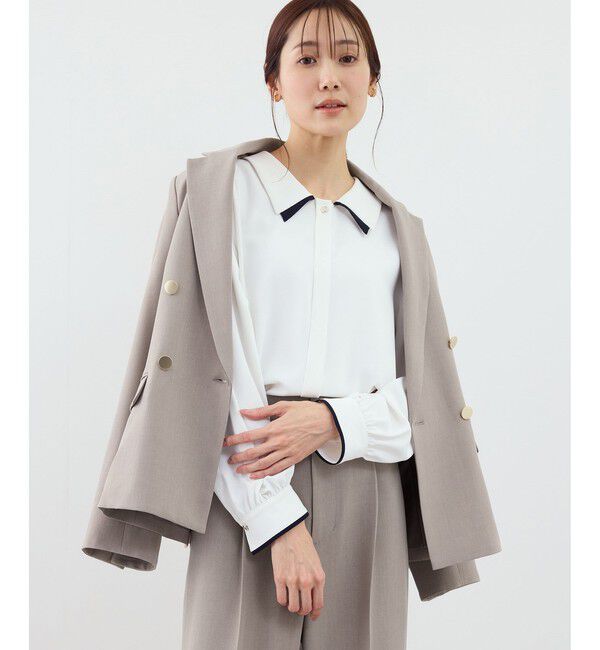 Rope&rsquo;Picnic「クリアツイル金ボタンジャケット/入卒式・セレモニー・セットアップ対応」|テーラードジャケット|