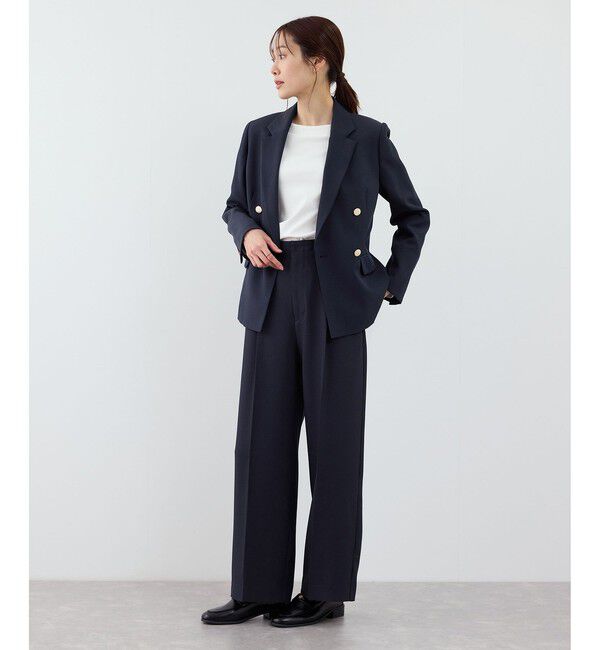 Rope&rsquo;Picnic「クリアツイル金ボタンジャケット/入卒式・セレモニー・セットアップ対応」|テーラードジャケット|