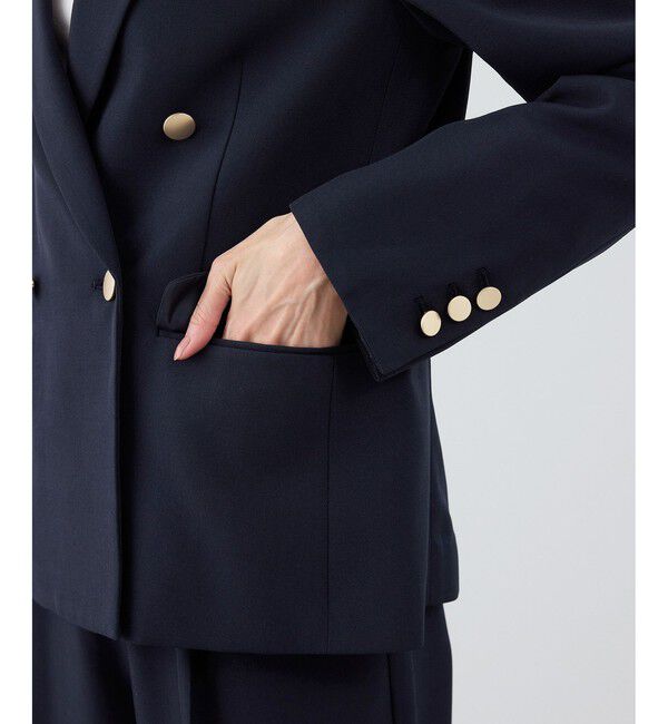 Rope&rsquo;Picnic「クリアツイル金ボタンジャケット/入卒式・セレモニー・セットアップ対応」|テーラードジャケット|