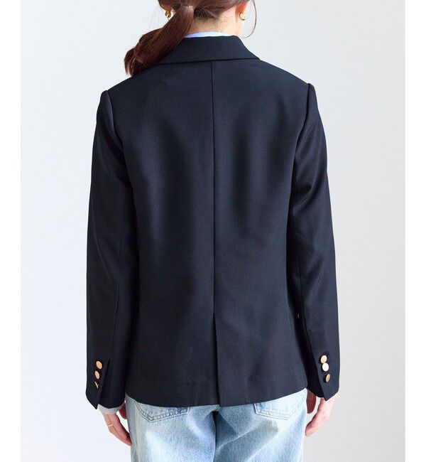 Rope&rsquo;Picnic「【低身長・小柄さんサイズ】クリアツイル金ボタンジャケット/入卒式・セレモニー・セットアップ対応」|テーラードジャケット|