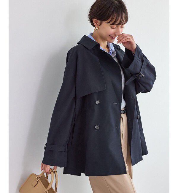 Rope&rsquo;Picnic「ミドル丈トレンチコート/撥水・花粉ガード」|トレンチコート|