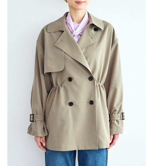 Rope&rsquo;Picnic「ミドル丈トレンチコート/撥水・花粉ガード」|トレンチコート|