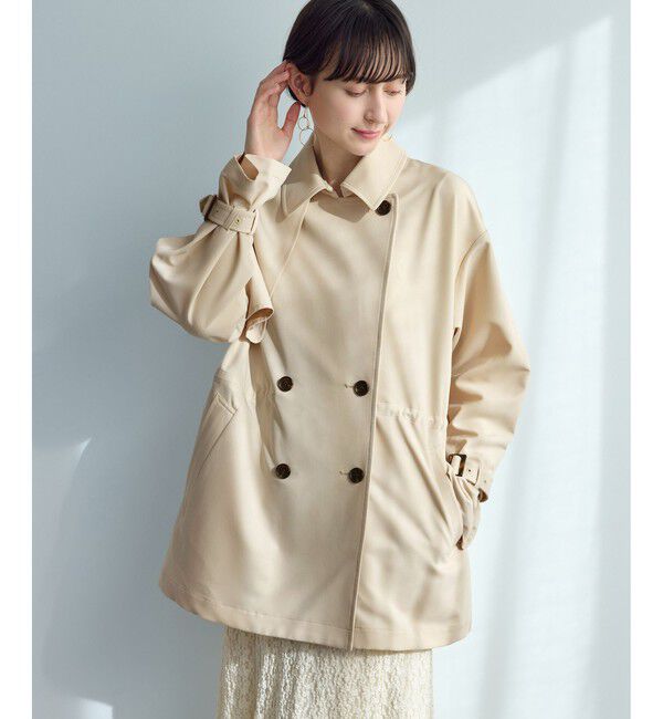Rope&rsquo;Picnic「ミドル丈トレンチコート/撥水・花粉ガード」|トレンチコート|