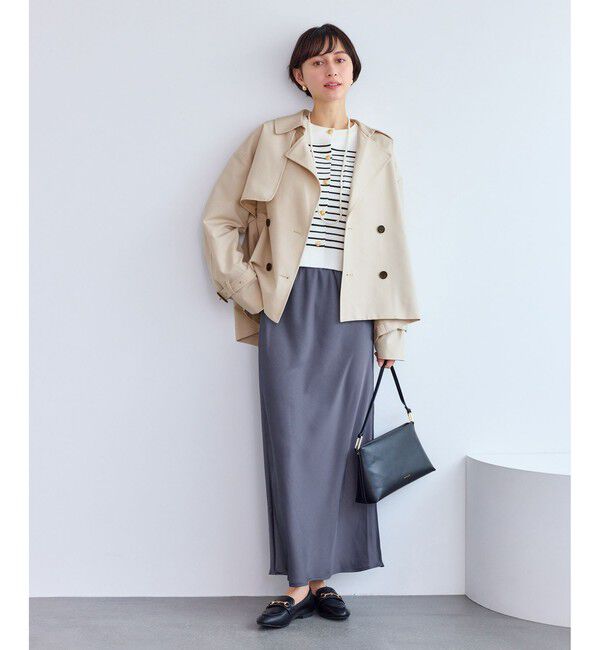 Rope&rsquo;Picnic「ショート丈トレンチコート/撥水・花粉ガード」|トレンチコート|