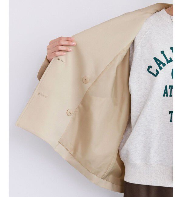 Rope&rsquo;Picnic「ショート丈トレンチコート/撥水・花粉ガード」|トレンチコート|