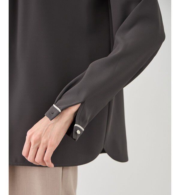 Rope&rsquo;Picnic「【WEB限定サイズ】配色アソートフロントタックブラウス」|シャツ・ブラウス|