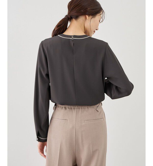 Rope&rsquo;Picnic「【WEB限定サイズ】配色アソートフロントタックブラウス」|シャツ・ブラウス|