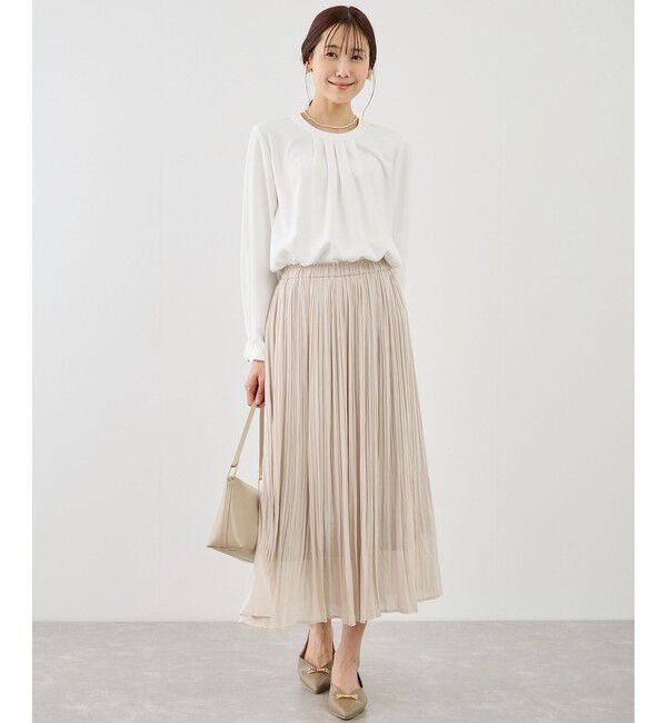 Rope&rsquo;Picnic「【WEB限定サイズ】配色アソートフロントタックブラウス」|シャツ・ブラウス|