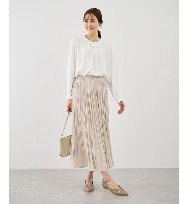 Rope&rsquo;Picnic「【WEB限定サイズ】配色アソートフロントタックブラウス」|シャツ・ブラウス|