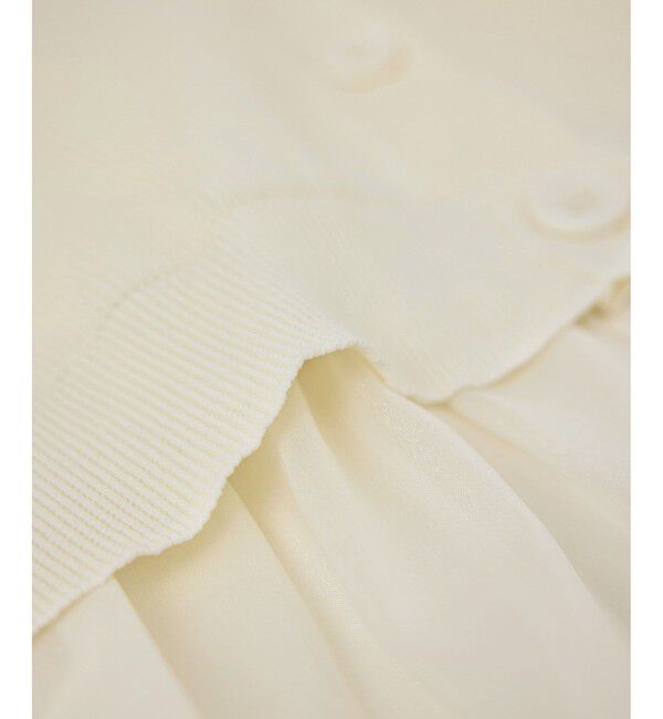 Rope&rsquo;Picnic「異素材ドッキングニットカーディガン/イージーケア」|カーディガン|