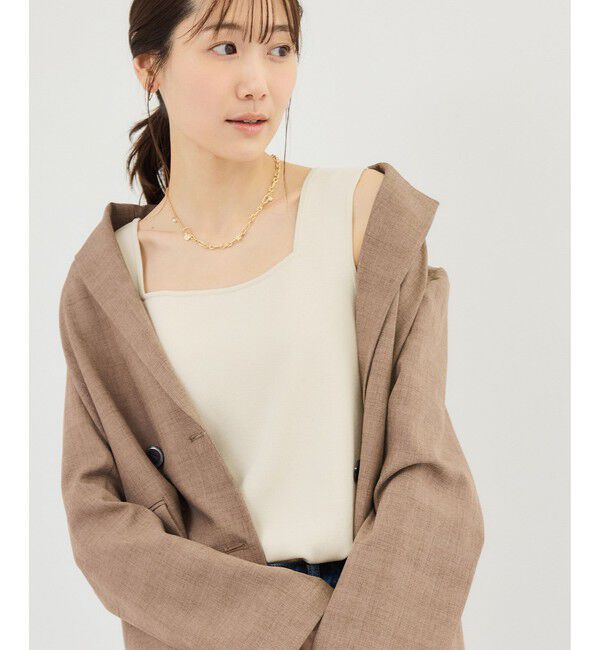 Rope&rsquo;Picnic「スクエアネックニットタンクトップ」|タンクトップ|