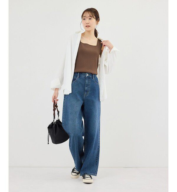 Rope&rsquo;Picnic「スクエアネックニットタンクトップ」|タンクトップ|