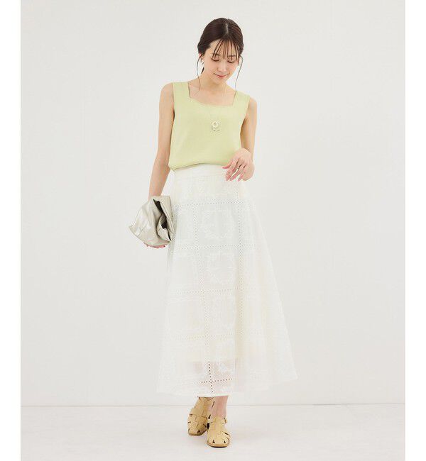 Rope&rsquo;Picnic「スクエアネックニットタンクトップ」|タンクトップ|