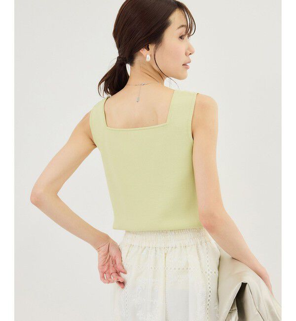 Rope&rsquo;Picnic「スクエアネックニットタンクトップ」|タンクトップ|