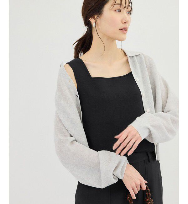 Rope&rsquo;Picnic「スクエアネックニットタンクトップ」|タンクトップ|