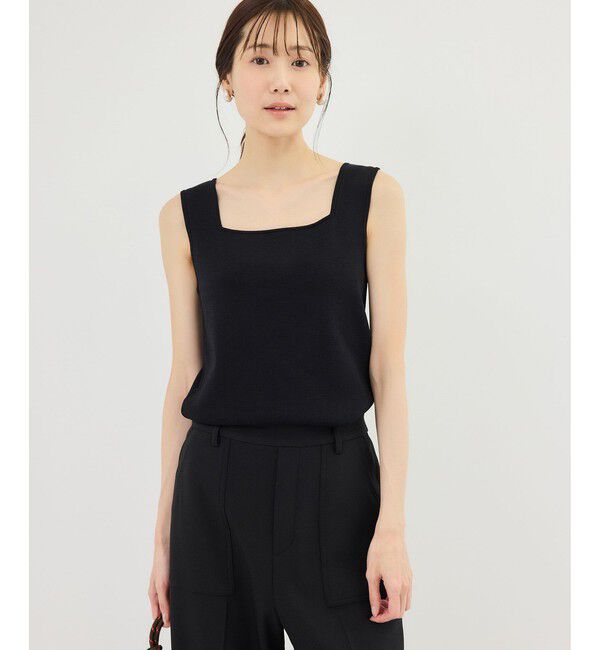 Rope&rsquo;Picnic「スクエアネックニットタンクトップ」|タンクトップ|